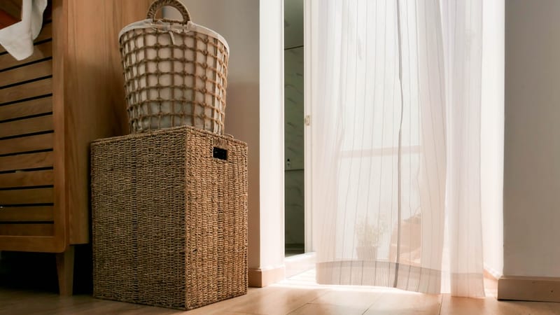 Panier à linge tabouret : fonctionnel et décoratif